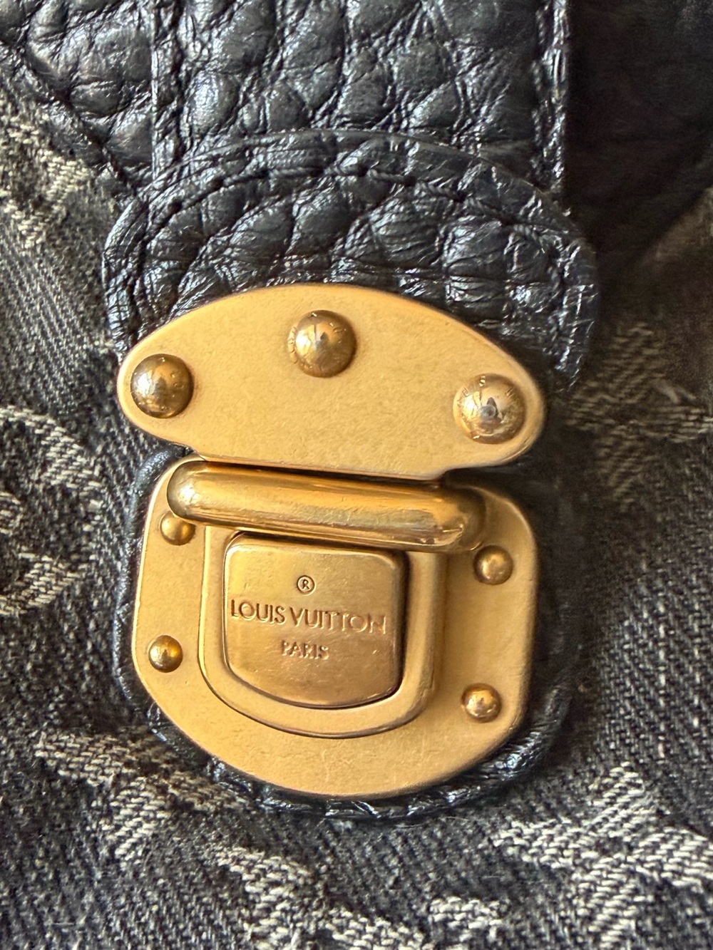 Louis Vuitton Denim Mahina XS Black Monogram Shoulder Bag - Picture 15 of 16